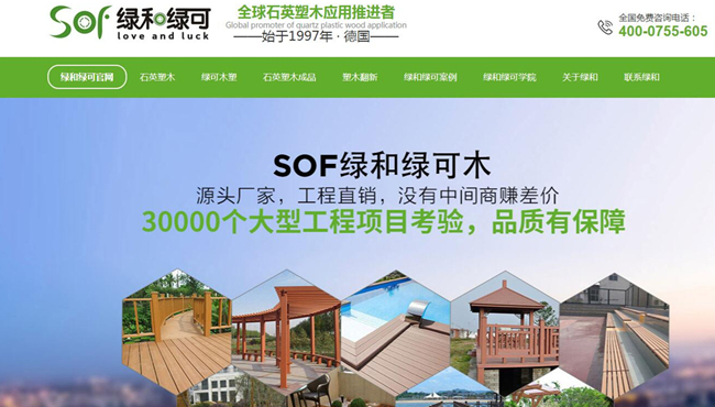 绿和集团网站案例